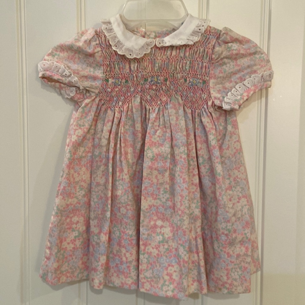 Vintage smocked Polly Flinders dress